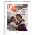 thumbnail image 5 of Art.com American Pan Am Stewardess Sicari Embracing Russian Aeroflot Stewardess Arutyunova, July 25, 1968 Photographic Print by Arthur Schatz, White Frame Wall Art, 17" x 21", 5 of 5