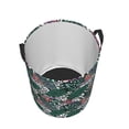 thumbnail image 5 of Uemuo Tropical Leaves Pattern Circular Laundry Hamper Basket with handles,Collapsible laundry basket,Large capacity laundry hamper,Laundry Organizer-Small, 5 of 8