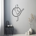 thumbnail image 4 of LaModaHome Exclusive Girl Doing Gymnastics Metal Wall Art – Durable & Artistic Metal Wall Art for Home and Office Decor, Perfect for Any Interior Design Aesthetic, 4 of 5
