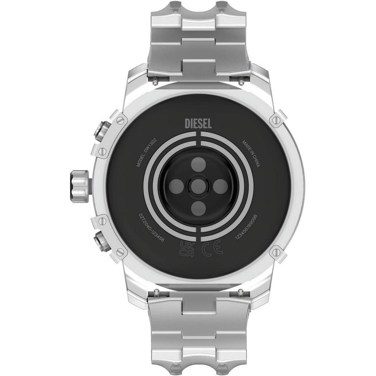 Diesel メンズスマートウォッチ Griffed Gen 6 DZT2040 Diesel DZT2040 Griffed Gen 6 Silver Stainless Steel Bracelet