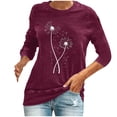 thumbnail image 1 of Mujer Verano Tallas grandes Casual Suelto Sólido Manga larga Tops Mujer Blusa Fridja czfsfas1824, 1 of 3
