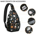 thumbnail image 2 of Sports Sling Bag for Men & Women Lightweight Crossbody Chest Backpack with Baseball Print, Anti-Theft Design Durable Daypack for Hiking, Biking, Travel, 2 of 4