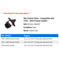 thumbnail image 2 of Idle Control Valve - Compatible with 1995 - 2002 Pontiac Sunfire 1996 1997 1998 1999 2000 2001, 2 of 2