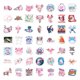 thumbnail image 2 of Pegatinas Axolotles con dibujos animados de anime, 100 unidades, PVC, impermeables, 2 of 3
