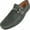 Grey Horse Bit Ring, variant on Mens Suede Driving Moccasins Adult Male Slip on Dress Shoes Grey 7.5