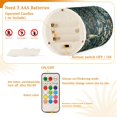 thumbnail image 5 of Yayeee Flameless Candles with Remote Flickering Battery Operated Multi Color Changing, Floral Forest Scene, 5 of 7