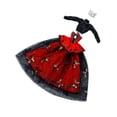 thumbnail image 3 of 1/3 muñeca princesa vestida de ropa de muñeca moda para un regalo de cumpleaños para niños, accesorios de fotos educativos vestidos de vestuario, por Rojo, 3 of 8