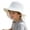 White, variant on Krdevn Solid Neck Flap Kids Fisherman Sun Hat Adjustable Chin Strap UPF 50 Breathable Outdoor Beach Cap for Toddler Boys Girls