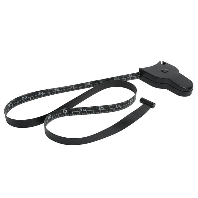 Ruban de Mesure de Taille 150cm / 60 Po Précis Tête Hanches Jambes Rétractable Noir