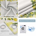 thumbnail image 4 of Summer Lemons Blackout Curtains for Bedroom/Living Room, Thermal Insulated Kitchen Curtains, Farmhouse Fruits Yellow Buffalo Plaid Grommet Darkening Window Treatment Drapes 52"x63"x2, 4 of 8