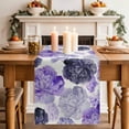 thumbnail image 2 of Table Runner 60 Inches Long for Kitchen Dining, Purple Ombre Spring Floral Dresser Scarf Farmhouse, Dining Table Decorations for Wedding/Parties, Summer Botanical Flowers 13 x 60 In, 2 of 8