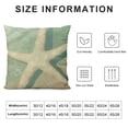 thumbnail image 5 of YINGXI  Vintage Ocean Throw Pillow Covers Beach Starfish Sea Turtle Seahorse Scallop Shell Summer Nautical Coastal World Map Decor Pillow Cases Pillowcases (VO-Ocean) 22x22in, 5 of 5