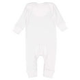 thumbnail image 2 of RABBIT SKINS Baby Long Sleeve Long Leg Bodysuit Boy & Girl | Newborn 0-3 to 24 Months, White, 6 Months, 2 of 6