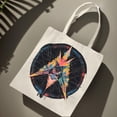 thumbnail image 2 of Vibrant Geometric Star Tote Bag - Colorful Canvas Bag with Symmetrical Design for Shopping Travel & Parties, 2 of 6