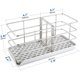 thumbnail image 2 of Organizador de fregadero de cocina, soporte de esponja de acero inoxidable con patas antideslizantes, diseño de fondo hueco para un secado rápido y bandeja de goteo extraíble para una fácil limpieza, 2 of 5