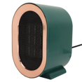 thumbnail image 4 of Electric Space Heater 1200W High Power Quiet Overheating Protection Dump Shutoff Dual Speed Adjustable Desk Ceramic PTC Heater Fan for Winter Green EU Plug 220V, 4 of 5