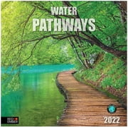 RED EMBER Water Pathways 2022 Hangable Wall Calendar - 12" x 24" Opened - Thick & Sturdy Paper - Giftable - Water +