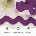 thumbnail image 2 of Rick Rack Trim, 5 Yard 20mm / 0.8 Inch Wave Bending Fringe Trimming Ribbon [Purple], 2 of 6