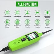 Mrcartool B530 12V 24V Automotive Circuit Tester Test Light Electrical System Diagnostic Toolwith DC/AC Voltage, Resistance & Diode Test, 10m Cable