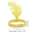 thumbnail image 4 of Ofertas Únicas 1 Pc Diademas de Plumas con Diamantes Falsos para Mujeres Amarillo, 4 of 6