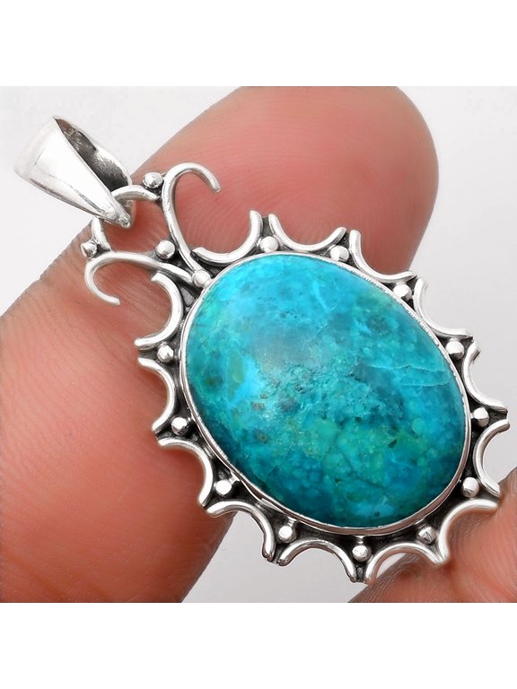 Natural Peruvian Opalina 925 Sterling Silver Pendant Jewelry P-1249 SDP107329