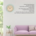 thumbnail image 3 of Vintage Wall Clock Silent Quartz Movement, American Style Retro Hanging Clock 12 Inch, Durable ABS Material, Easy to Read, Suitable for Living Room, Bedroom, 3 of 8