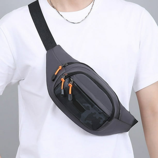 mfyjkho Bolso de negocios para hombre y mujer|bandolera informal|gran capacidad|multicompartimento frontal|correa de hombro ajustable|ideal para viajes y ciclismo al aire libre|1 unidad