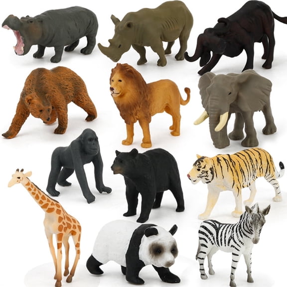 12Pcs Educational Simulated Animal World Models Christmas Toys Gift
