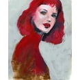 thumbnail image 2 of Parker, Jennifer Paxton 12x14 White Modern Wood Framed Museum Art Print Titled - Fem Portrait I, 2 of 4