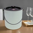 thumbnail image 4 of Double Wall Stainless Steel 1.5 QT Ice Bucket With Lid, Keeps Ice Cold & Dry, Home Bar, Chilling Beer, Champagne, Wine Bottle, White 1.5 QT Ice Bucket with Oil Rubbed Bronze Arch Handle and lid., 4 of 4