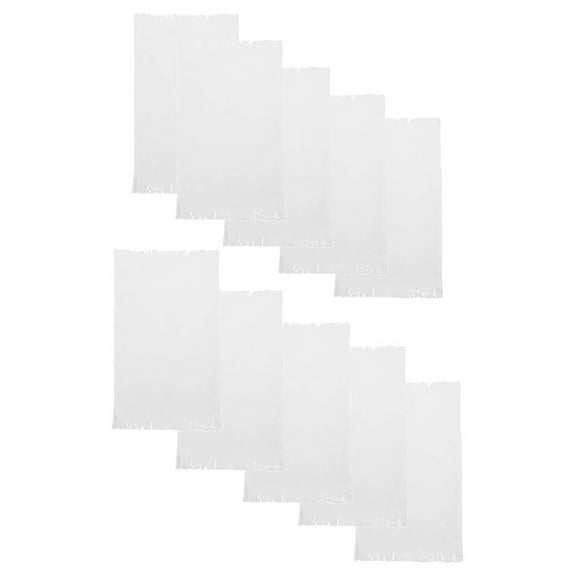 - Fringed Reversible Fingertip Towel, Cotton, Size: 11in W x 18in L (10 Pack)