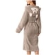 thumbnail image 1 of Conjunto de pijama de franela de invierno cálido con botones para mujer, camisón de manga larga de lana, albornoz, pantalón largo Fridja  nalpqowj18757, 1 of 1