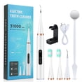 thumbnail image 1 of Juego de cepillo de dientes eléctrico de 5 velocidades, limpiador dental de alta frecuencia con vibración, instrumento de belleza dental para eliminar cálculos dentales y manchas en los dientes, 1 of 4