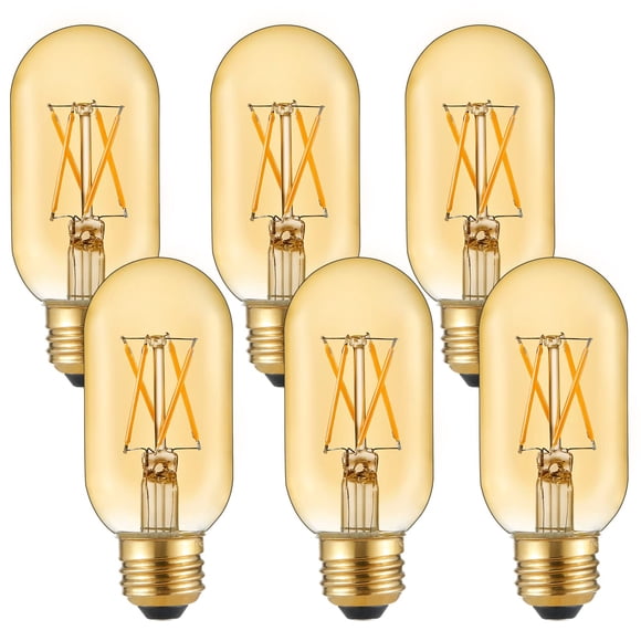 Bombilla LED LiteHistory E26, 6 W, 400 lm, 2200 K, blanco cálido, paquete de 6
