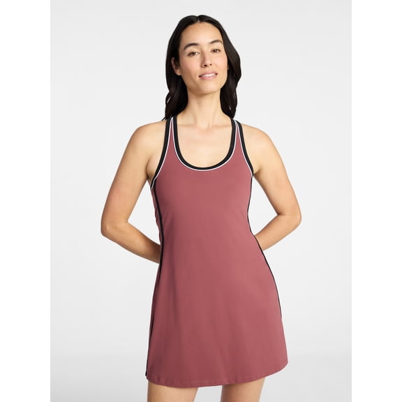 Avia Women's Piped Trim Active Dress, Sizes XS-XXXL