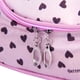 thumbnail image 5 of Bolsa de cosméticos perfecl con cremallera Rosa Patrones de corazones, 5 of 8