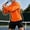 Orange, variant on Men's 1/4 Zip Long Sleeve Athletic Pullover Top Fitted Breathable Casual Sweatshirt Comfy Tee for Tennis Running Jogging Hiking Wear(White,XL)