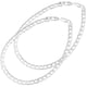 thumbnail image 1 of Collar cadena plata largo Slinkz 2Pzas Plata S925 Chapa 40cm 12mm de grosor., 1 of 4