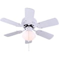 thumbnail image 1 of Twister 30" Ceiling Fan with Light - Reversible Blades, White, 1 of 2