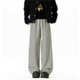 thumbnail image 2 of Vetsdori Mens Casual Big and Tall Pants Big and Tall Pullover Vintage Black Wide-Leg Baggy Pants for Men Holiday, 2 of 5