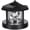 black-large, variant on Automatic Solar Lighthouse Garden Light 360 Degree Rotating Lamp Plastic Outdoor Yard Decoration Easy Installation