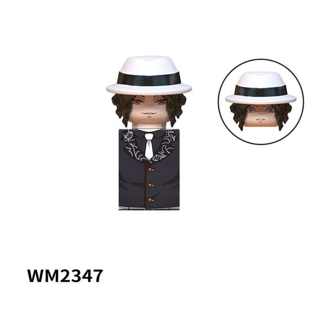 Figuras de acción de Demon Slayer, juguetes de ensamblaje, Genya, Sanemi, Kanao, Mitsuri, Obanai, Tengen, bloques de construcción, WM6137, WM2336, WM2343 qym unisex