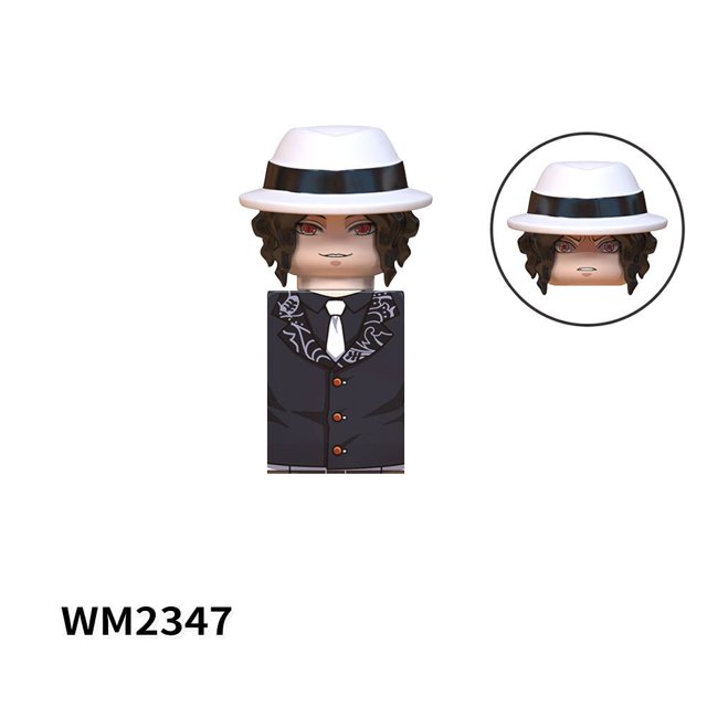 WM6116 Demon Slayer Anime japonés Samurai Tanjirou Nezuko Kyoujurou Giyuu mini ladrillos figuras de juguete de acción bloques regalos de cumpleaños Dengxun unisex