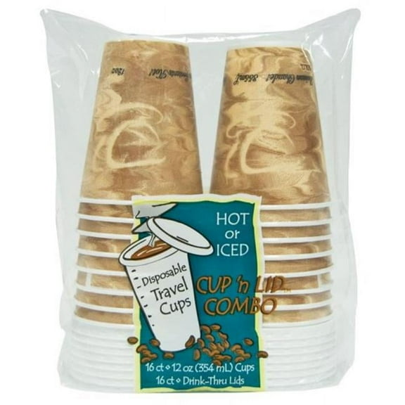 Solo Cup KXG1G16 12 oz Cup & Lid Combo - pack of 12