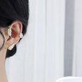 thumbnail image 3 of Pendientes de circón Pendientes de puño Mujeres Circonio Clip de oreja de cartílago sin perforación Platino Chapado en oro Joyería elegante para niñas, 3 of 5