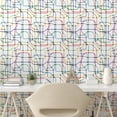 thumbnail image 3 of Ambesonne Map Peel & Stick Wallpaper for Home, Colorful Lines Metro Scheme, 13"x36", Multicolor, 3 of 6