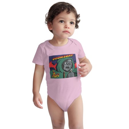 

Mf Baby Onesie Doom Operation Toddler Baby Boys Girls Short-Sleeve Bodysuits Cotton Romper Pink 18 Months