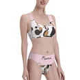 thumbnail image 2 of Daiia Cute Cats printed 2 piece Swimsuit Bikinis for Women High Waisted Racerback Bathing Suits Summer Tummy Control Scoop Neck Swimwear-Medium, 2 of 8