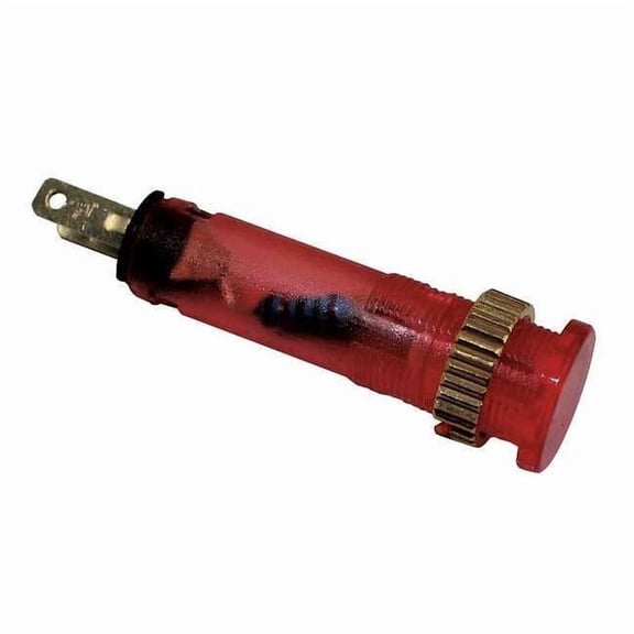 Dayton Flush Indicator Light,8mm,120V,Red 22NY78