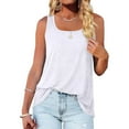 thumbnail image 5 of Drses Women's Tank Tops Woman Blouses Solid Neck V-Neck Summer Sleeveless Tank Tops For Women Womens Summer Tops, 5 of 8